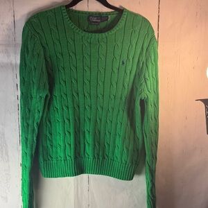 Ralph Lauren XXL Vibrant Green Knit Sweater